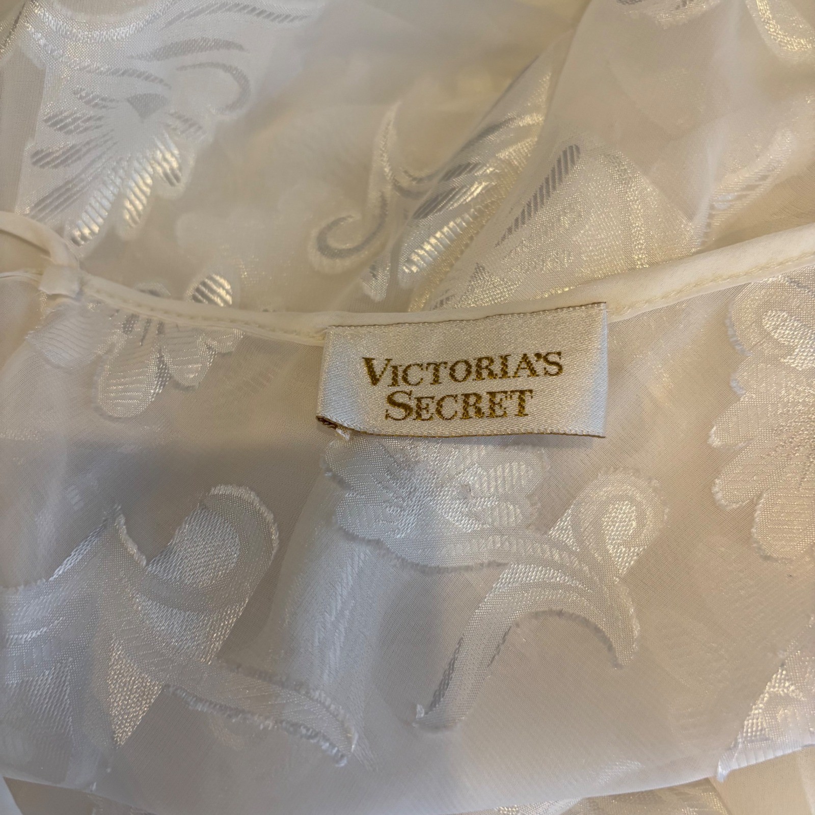 Vintage Victorias Secret Gold Label Cowl Neck Handkerchief Slip Dress M Ethereal