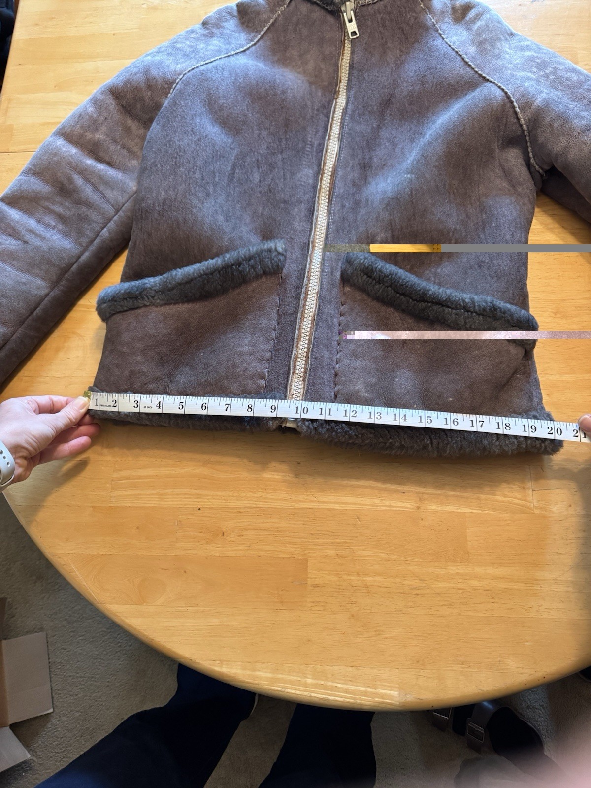 One Of A Kind: Vintage Unique Handmade Artesian Sheepskin Jacket. Warm & Comfy.