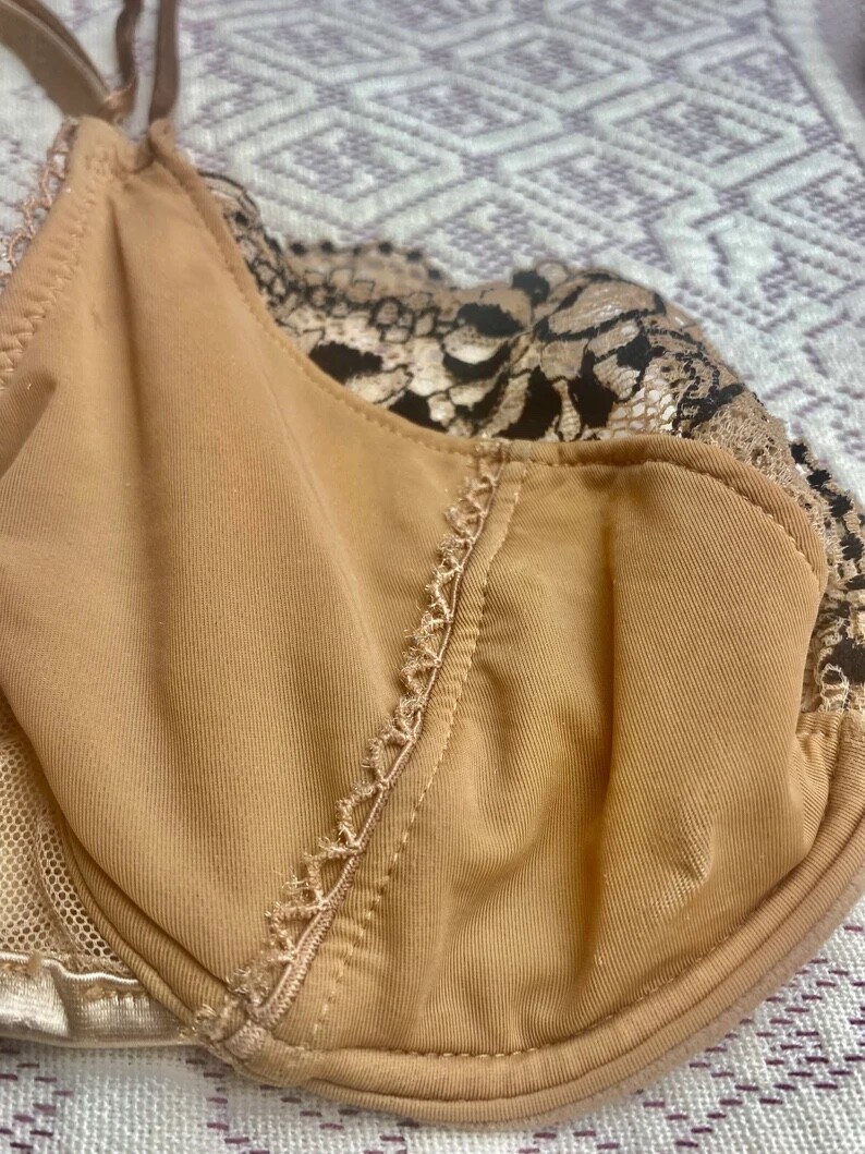 80s French Valisere Sheer Wired Bra | vintage elegant bra eighties lingerie