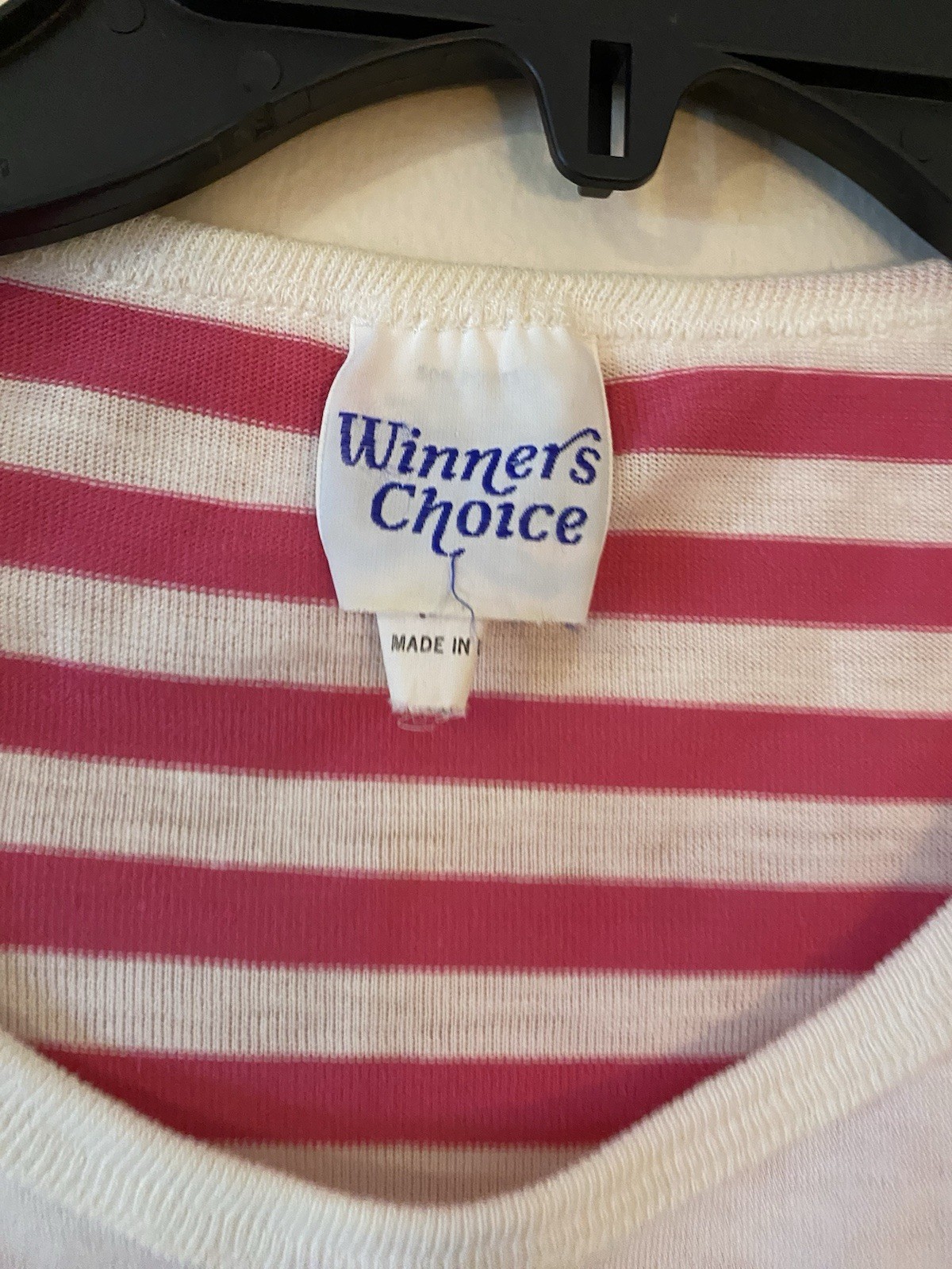 Vintage Retro 80’s Pink And White Color Block Tank top