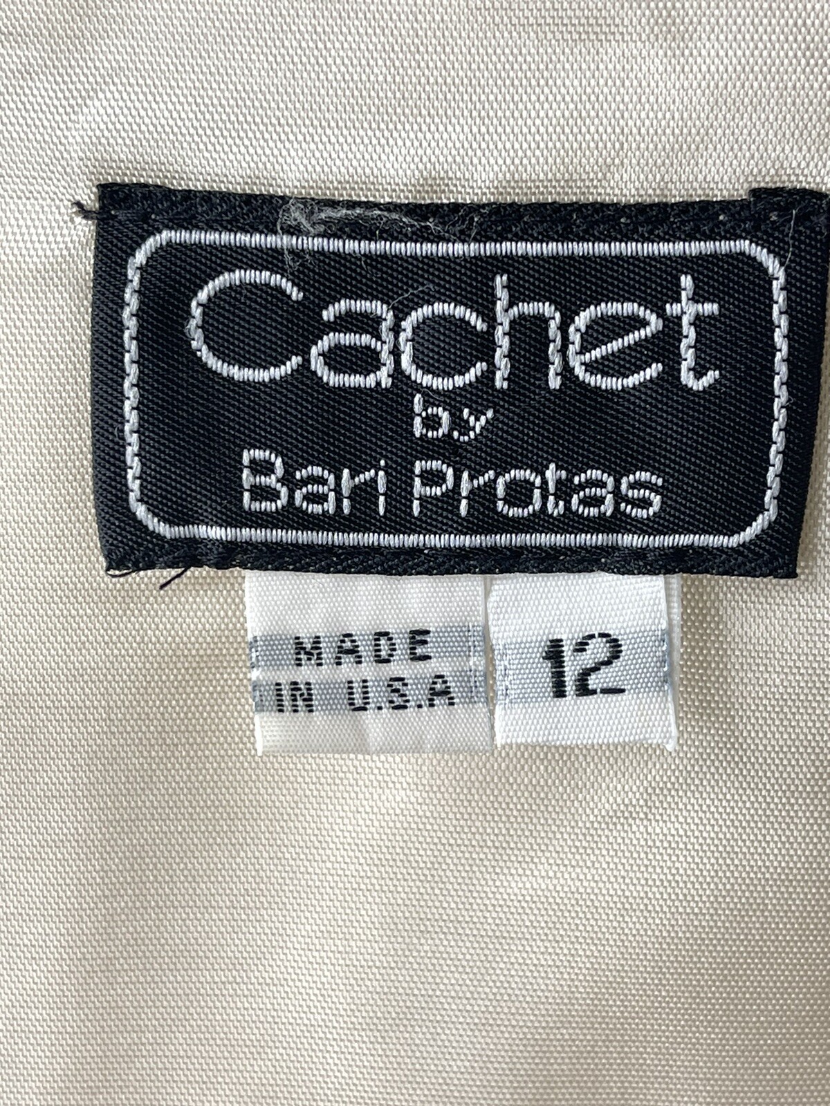 Vintage Cachet By Bari Protas Victorian Champagne skirt Top dress lace bows 12