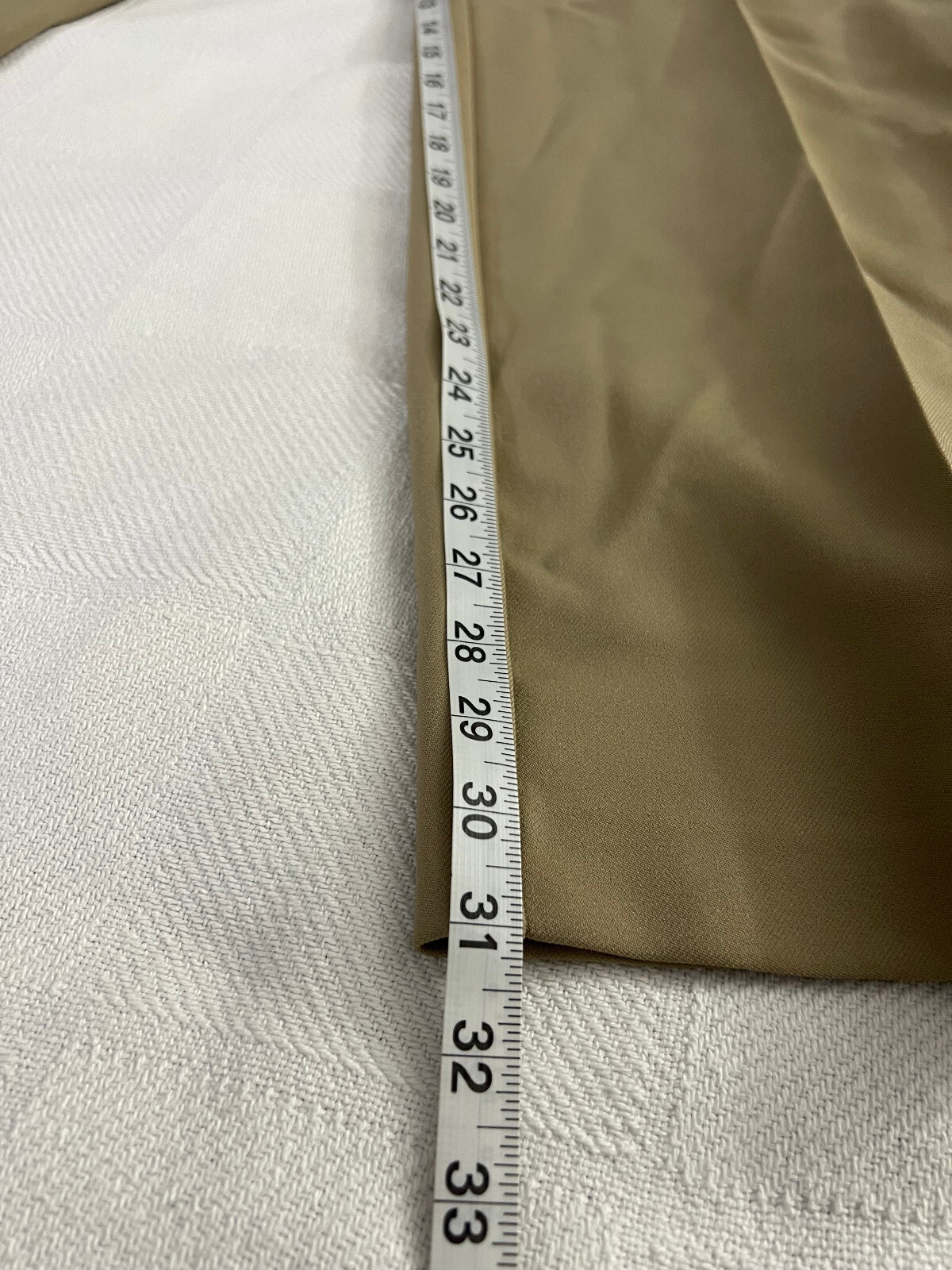 Vintage Levi’s 70s Bend Over Tan Polyester Pants Pockets 18 Levi READ