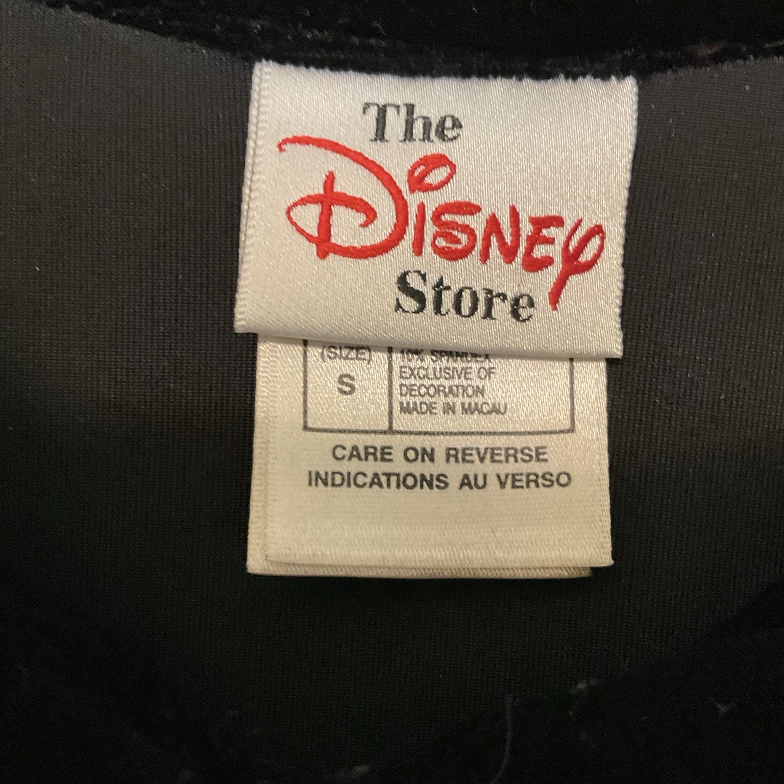 The Disney Store VTG Black Velour Button Down Mickey + Minnie Oversized Jacket S