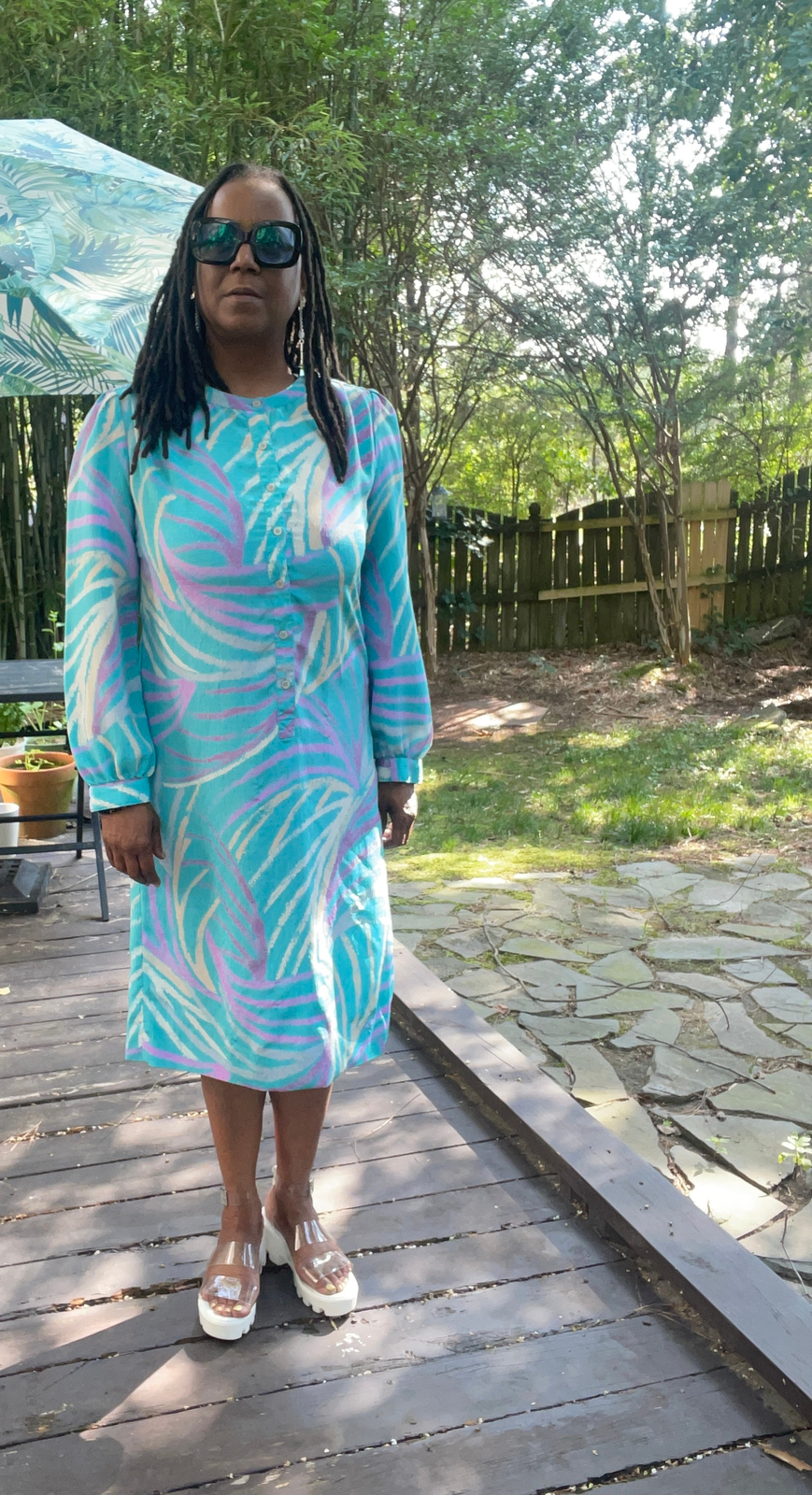 Vintage 1980’s Schrader Sport New York Shirt Dress – Size 12