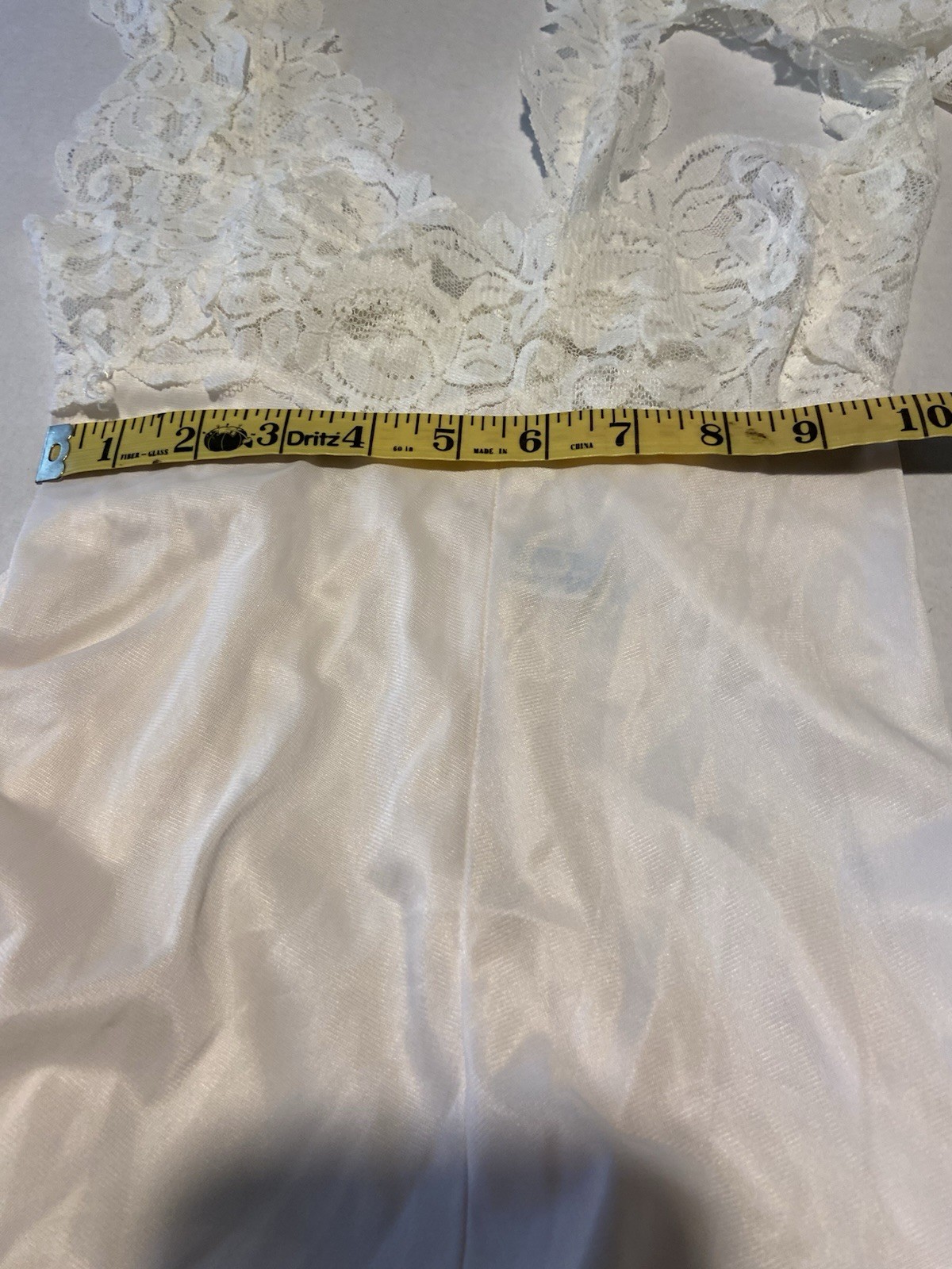 VTG Lingerie Glydons Slip Light Pink Robe White Set Fabric Covered Buttons ￼