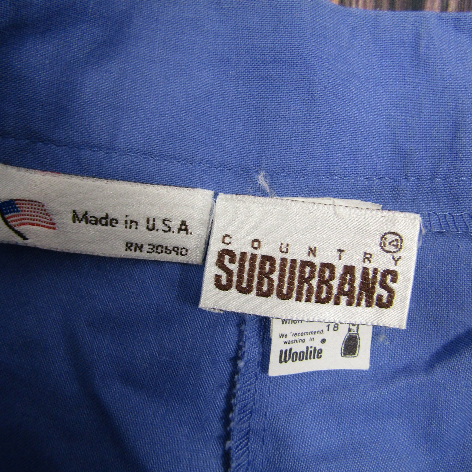 Country Suburbans Culottes Women 14 Blue Vintage High Waist Pleated Wide Leg USA