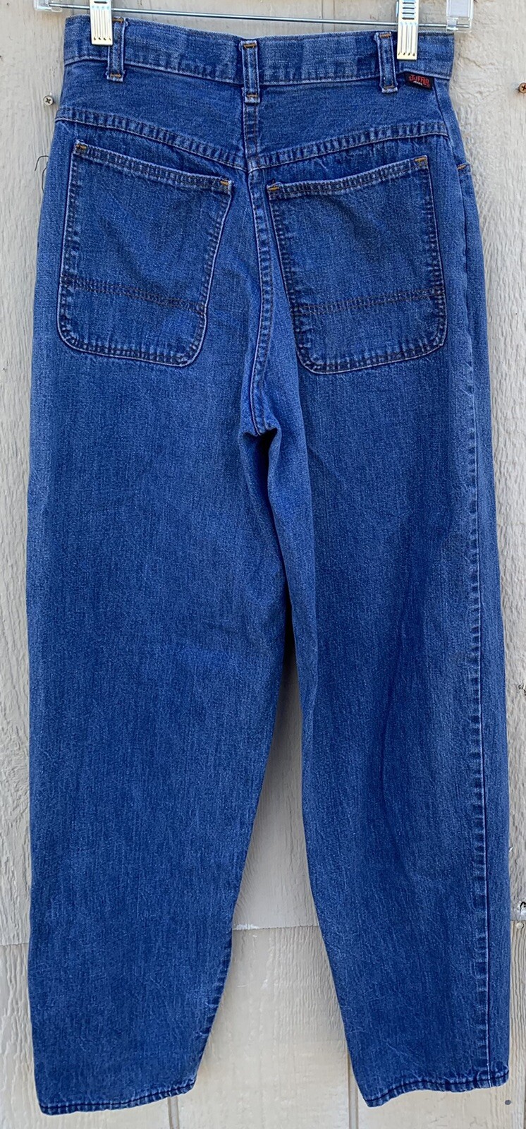 Vintage Stuffed Jeans High Waist Talon 42 Zipper 9 25 1/2” Waist