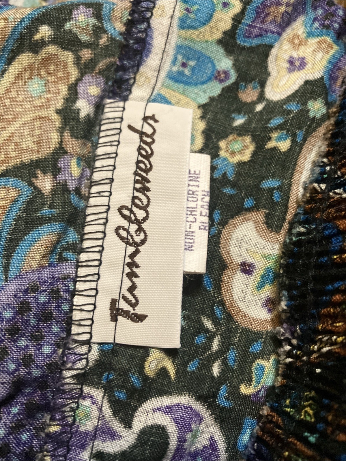 TUMBLEWEEDS Vintage 90’s Rayon Floral Filigree Patterned Skirt Shorts Medium