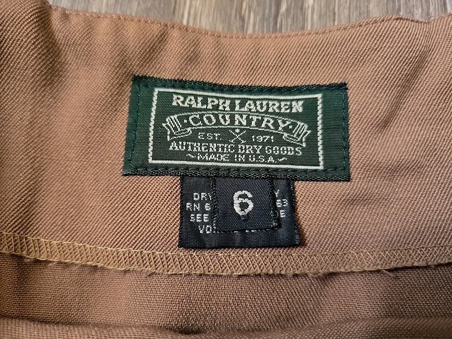 Rare VTG Ralph Lauren Country Wool Maxi Skirt 6 Tweed Equestrian Classic