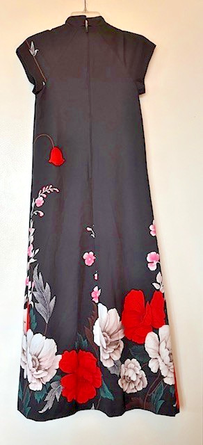 1960’s. McINERNY HAWAII DAY GLO DRESS MUUMUU Mandarin Sz Sm