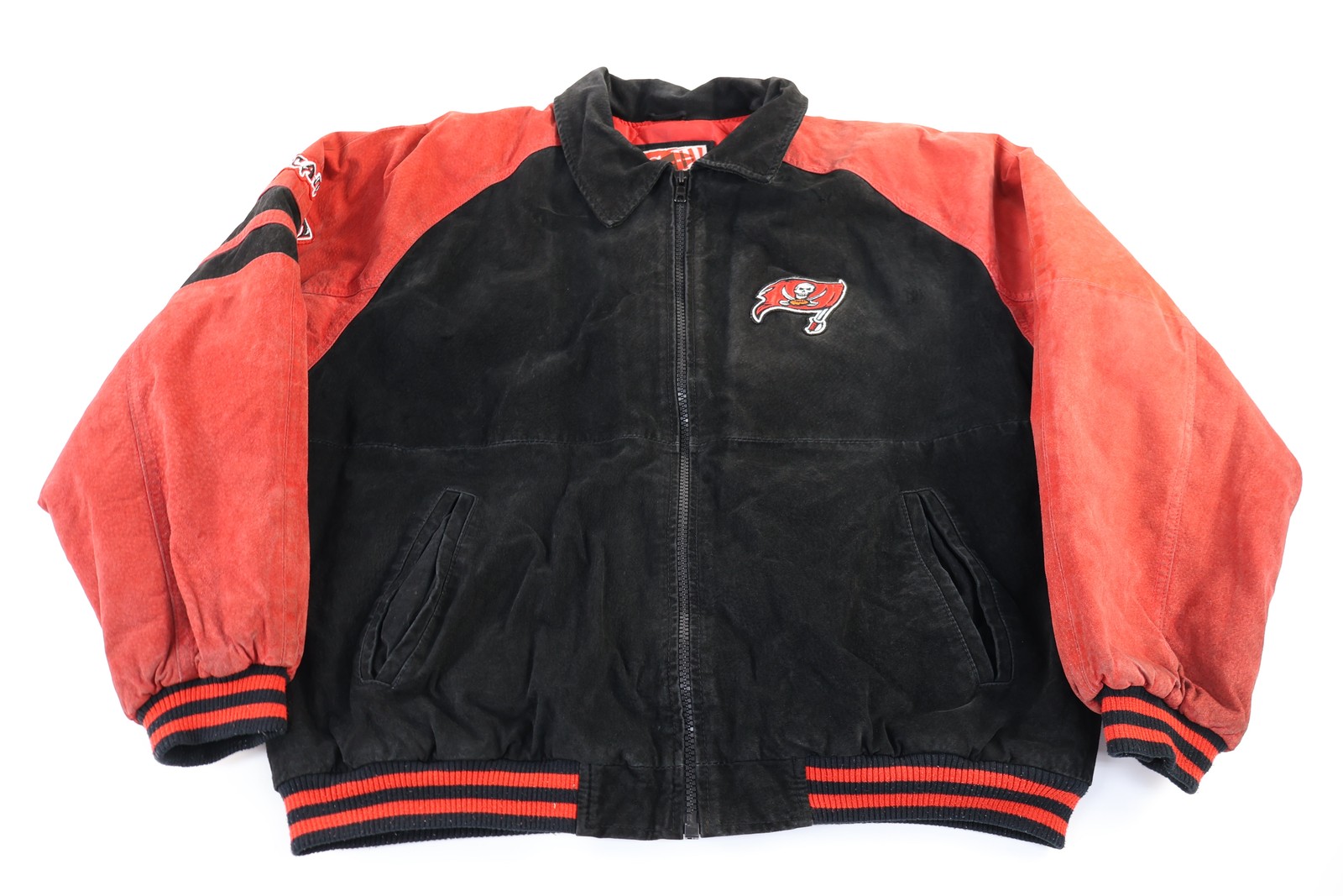 Vintage Tampa Bay Buccaneers Leather Suede Full Zip Jacket