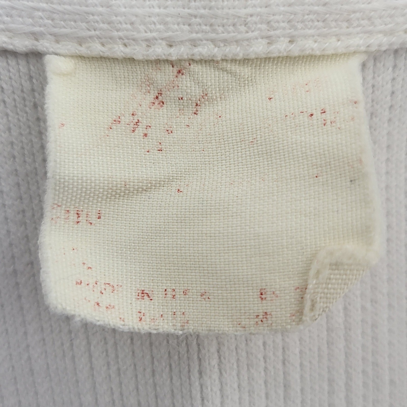 VTG White Zip Up Short Sleeve Med or Dentist Smock Collared 70s Mod Retro USA