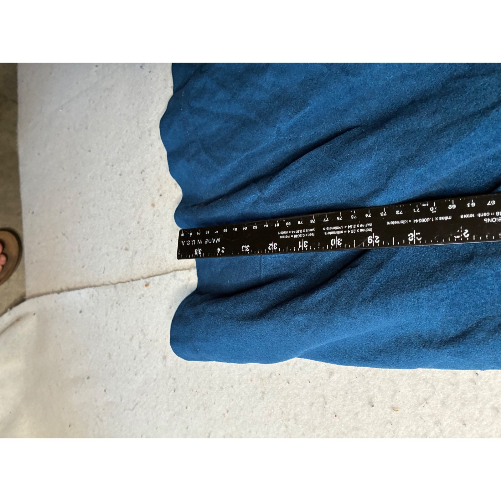 Vintage His N Hers Blue Arnel Triacetate Velvet Robe Tan Trim One Size Fits All