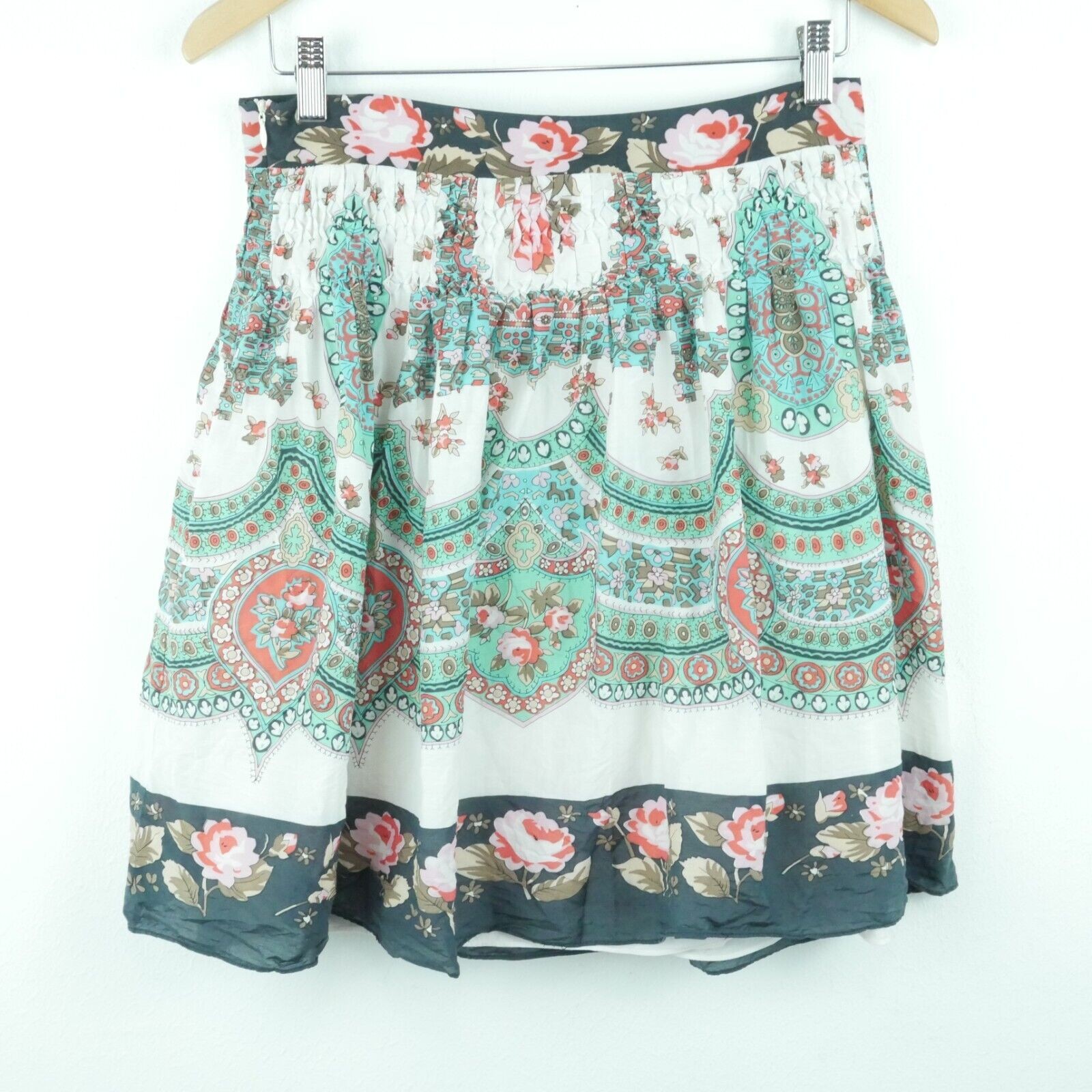 Eci 4 Skirt Y2K Mini Dainty Paisley Twee Coquette Fairy Boho Floral Feminine