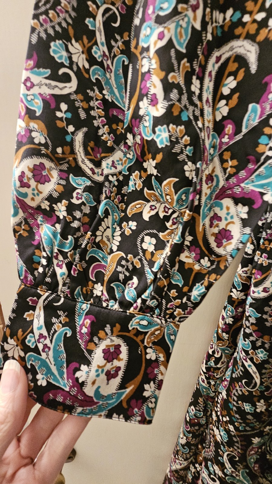 Ann Taylor Black Multi Color Floral Long Sleeve Dress sz 10 NEW WITH TAGS Lined