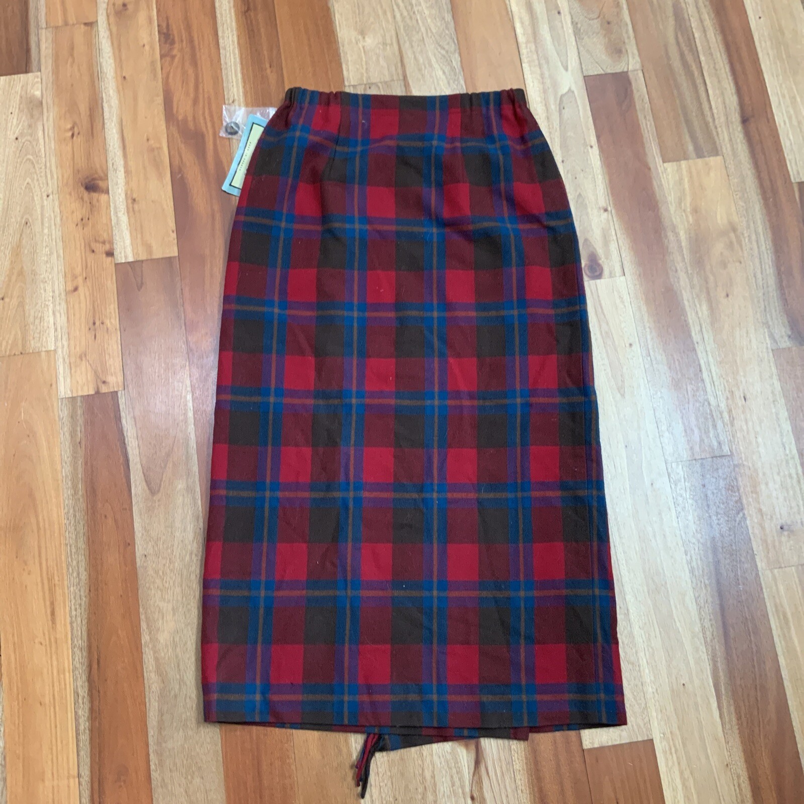 NWT Vintage Pendleton Tartan Virgin Wool Lined Skirt Sz 10 Fringe – MOTH HOLES