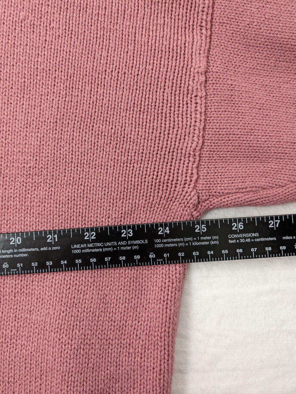 Vtg 80’s L/XL Colorblock Sweater Venezia Half Black Pink Tunic Pockets Oversized