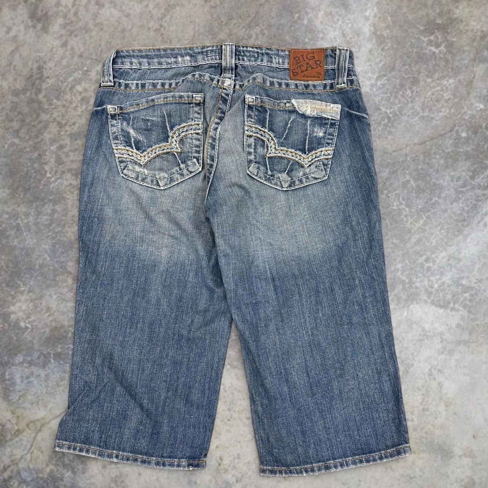Y2K Big Star Jorts Women’s 32×16 Blue Baggy 2000s Grunge Skater Shorts