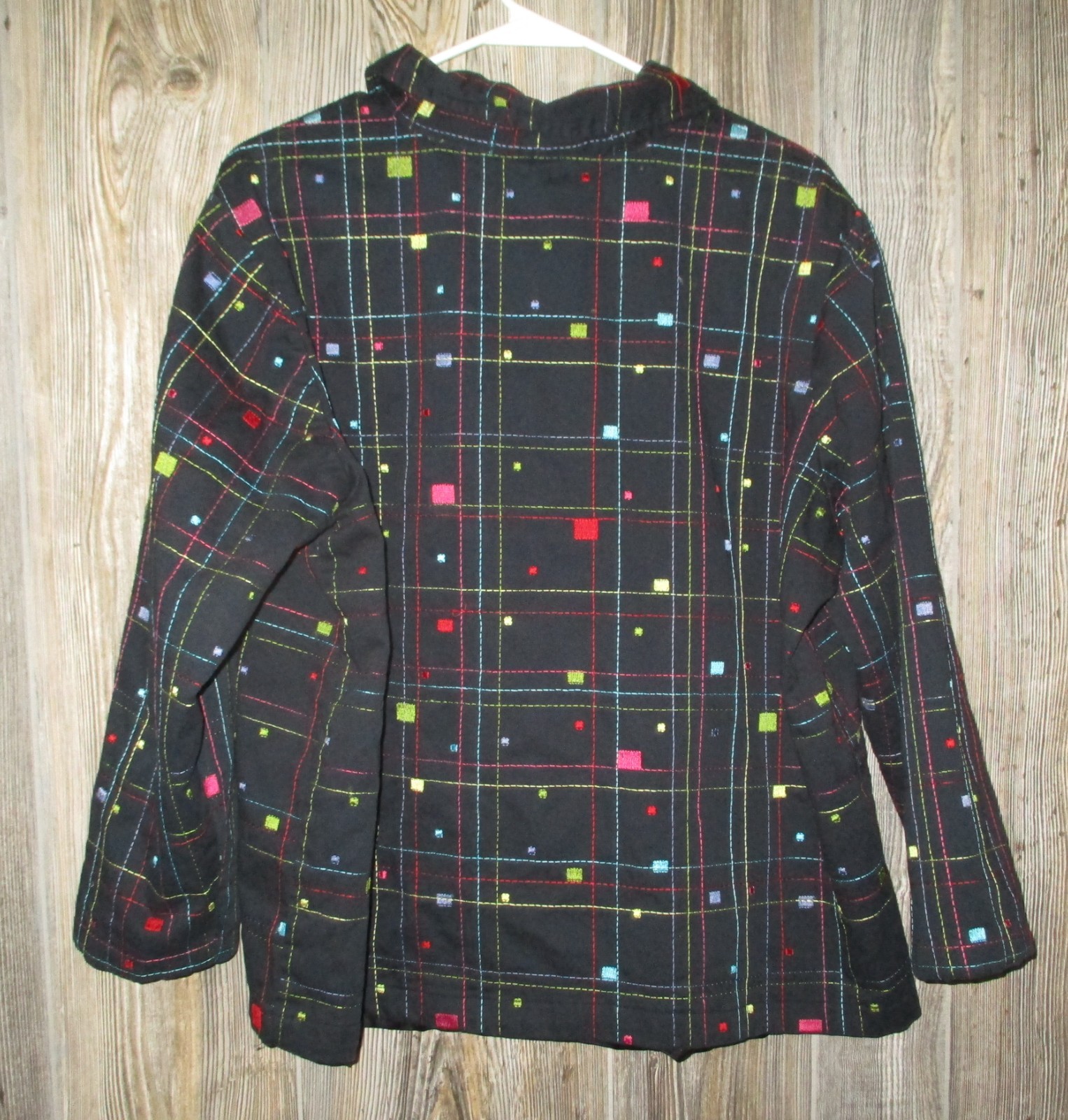 Vintage Studio Works Colorful Blazer Jacket Rainbow 80s 90s Career Office Unique