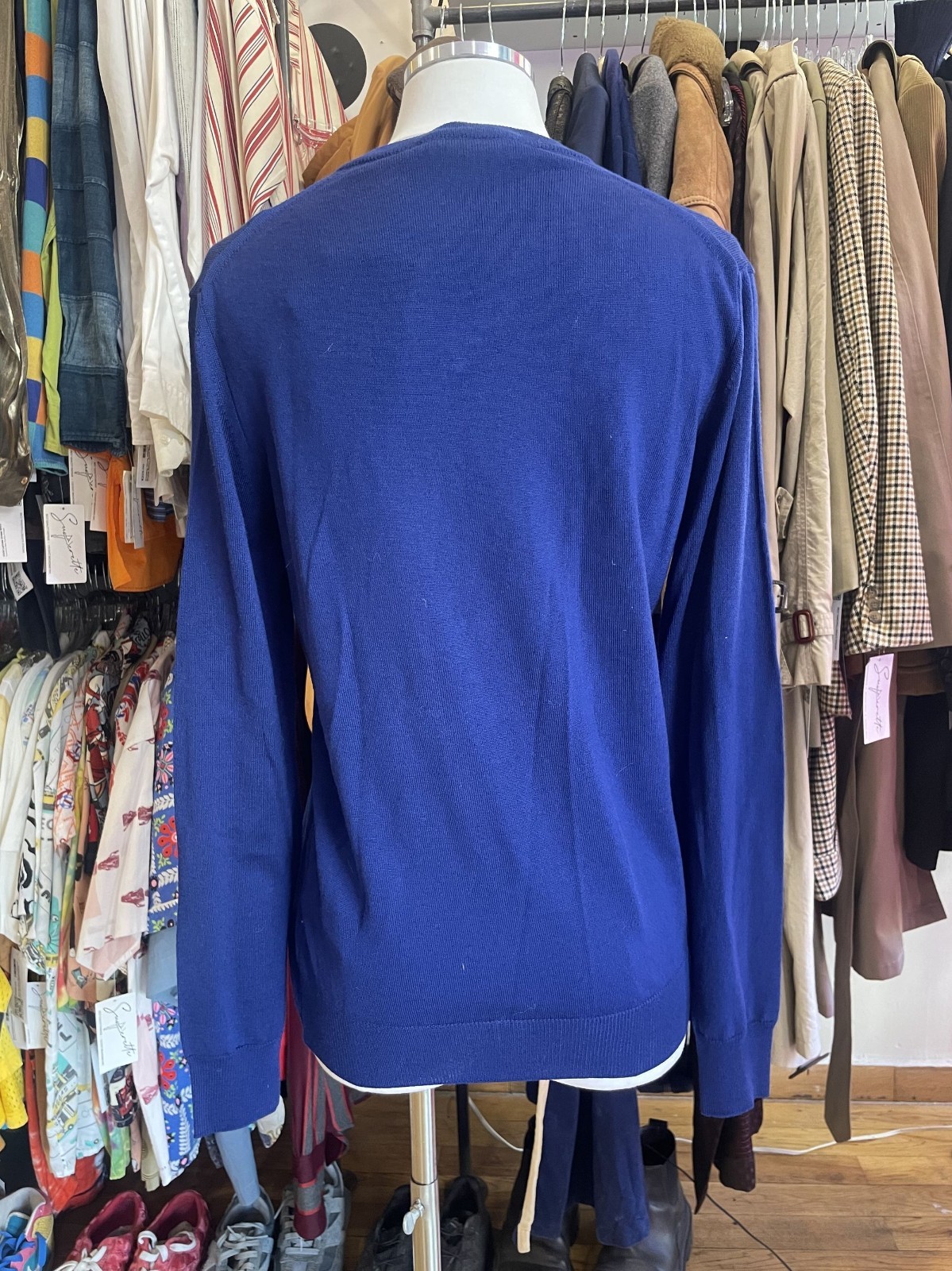 2000s Roberto Cavalli Cobalt Sweater— Small
