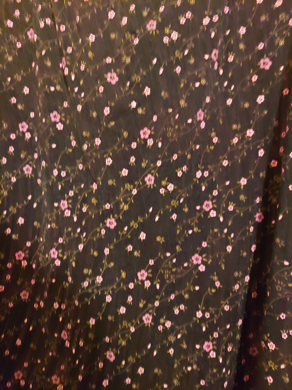 Vintage Dark Floral Maxi Skirt JM Collection Skirt Womens XL Whimsigoth 90s Rose