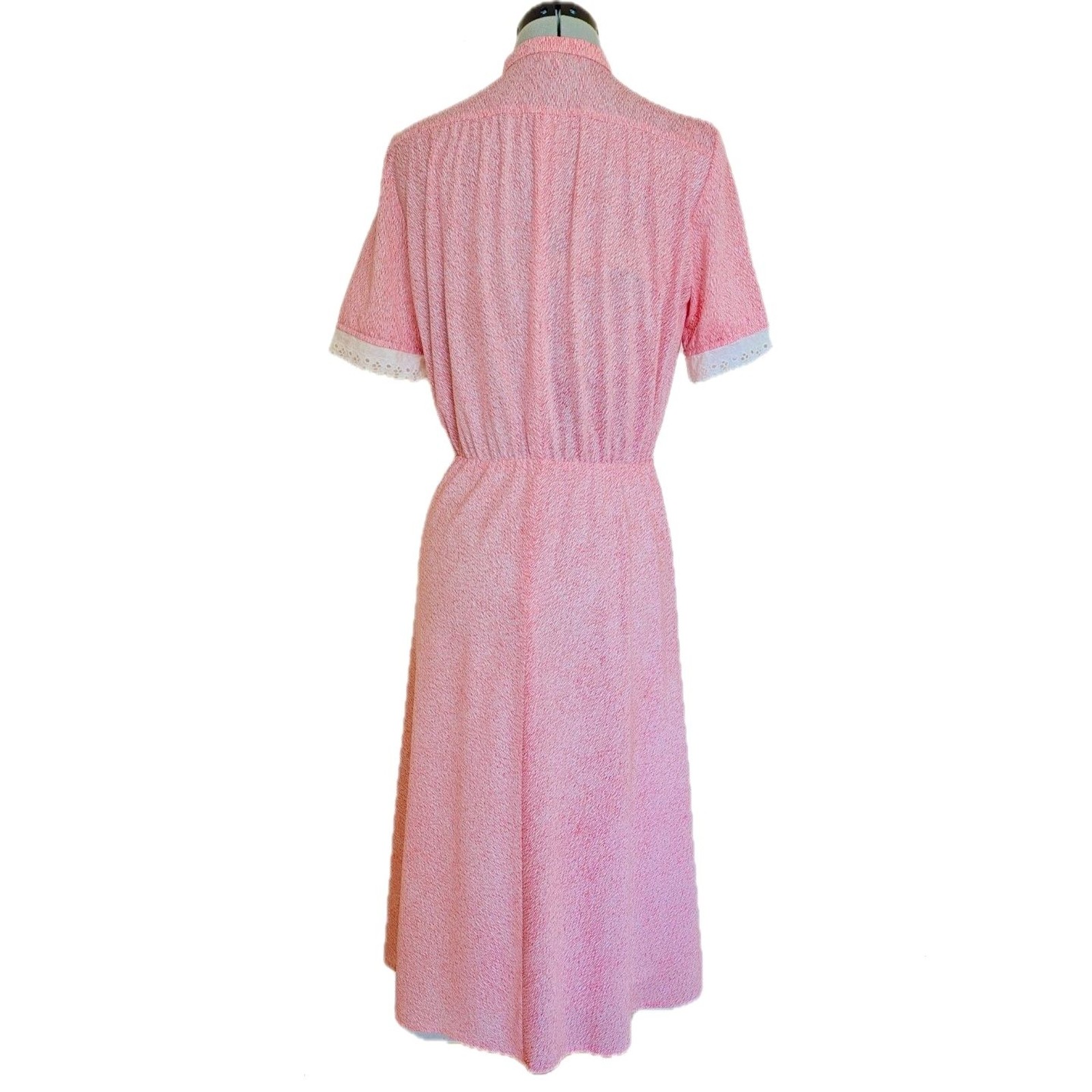 DUTCH VINTAGE Shirtwaist Prairie Lite/Victorian Revival Bow Neck Dress, Sz. 6/8