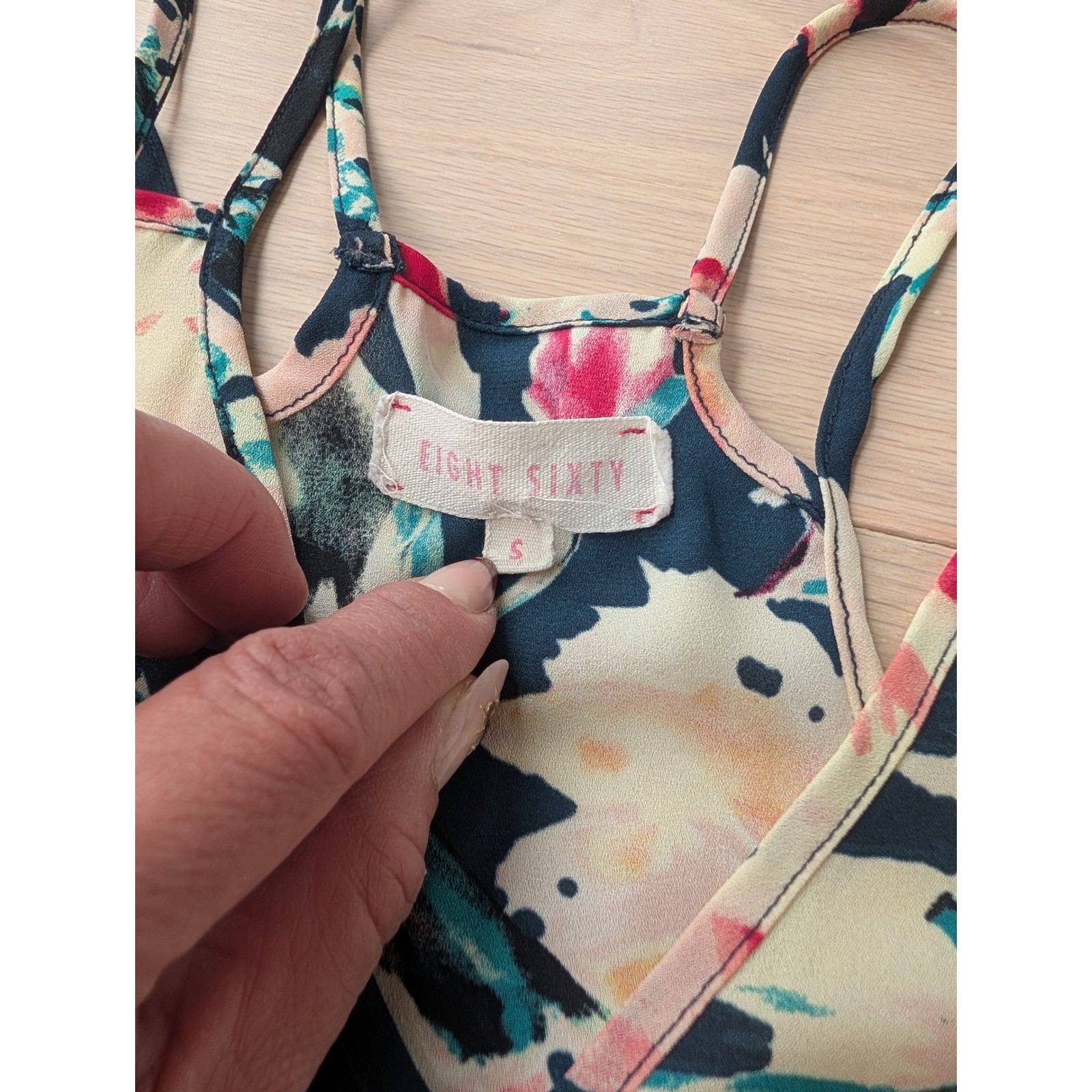 Eight Sixty Floral Swing Cami Tank | Double Strap | Women’s Small