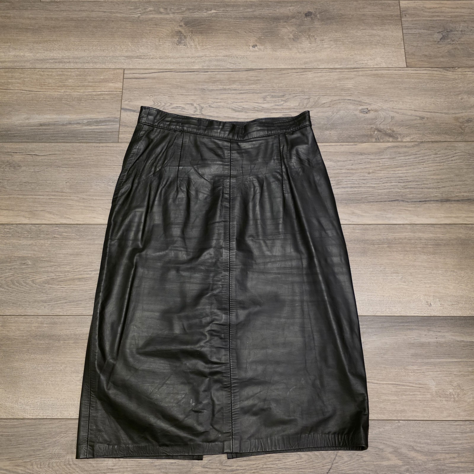 Vtg Skirt 80-90s Geuine Leather G-III Leather Fashions Size 12
