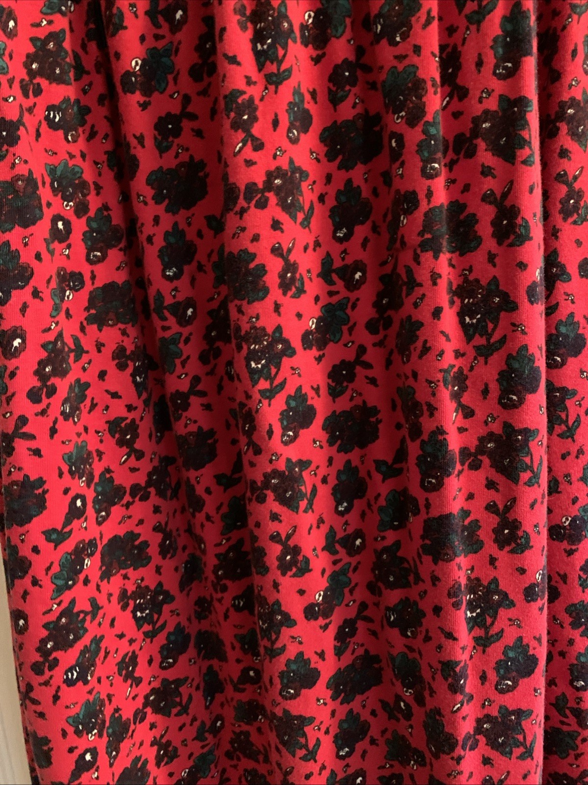 Birch Bros. The Eagle’s Eye S Vtg Elastic Waist Maxi Skirt AOP Flowers
