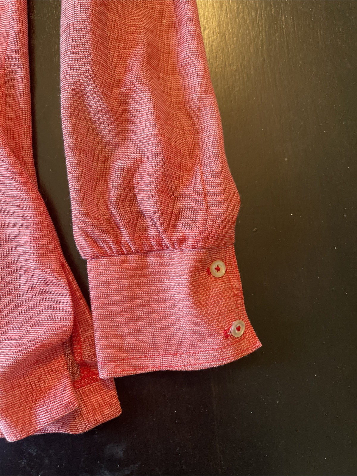 Vintage 1970s NOS Mr Beau By RL Davis Women’s Salmon Top M