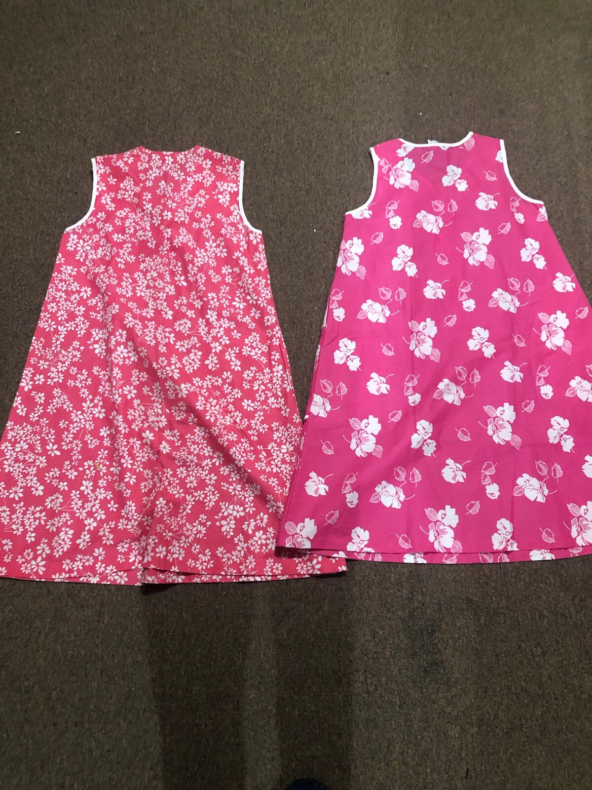 Vintage 1960’s Flower Power Moo Moo Dress Lot Of 2 Made By KOMAR