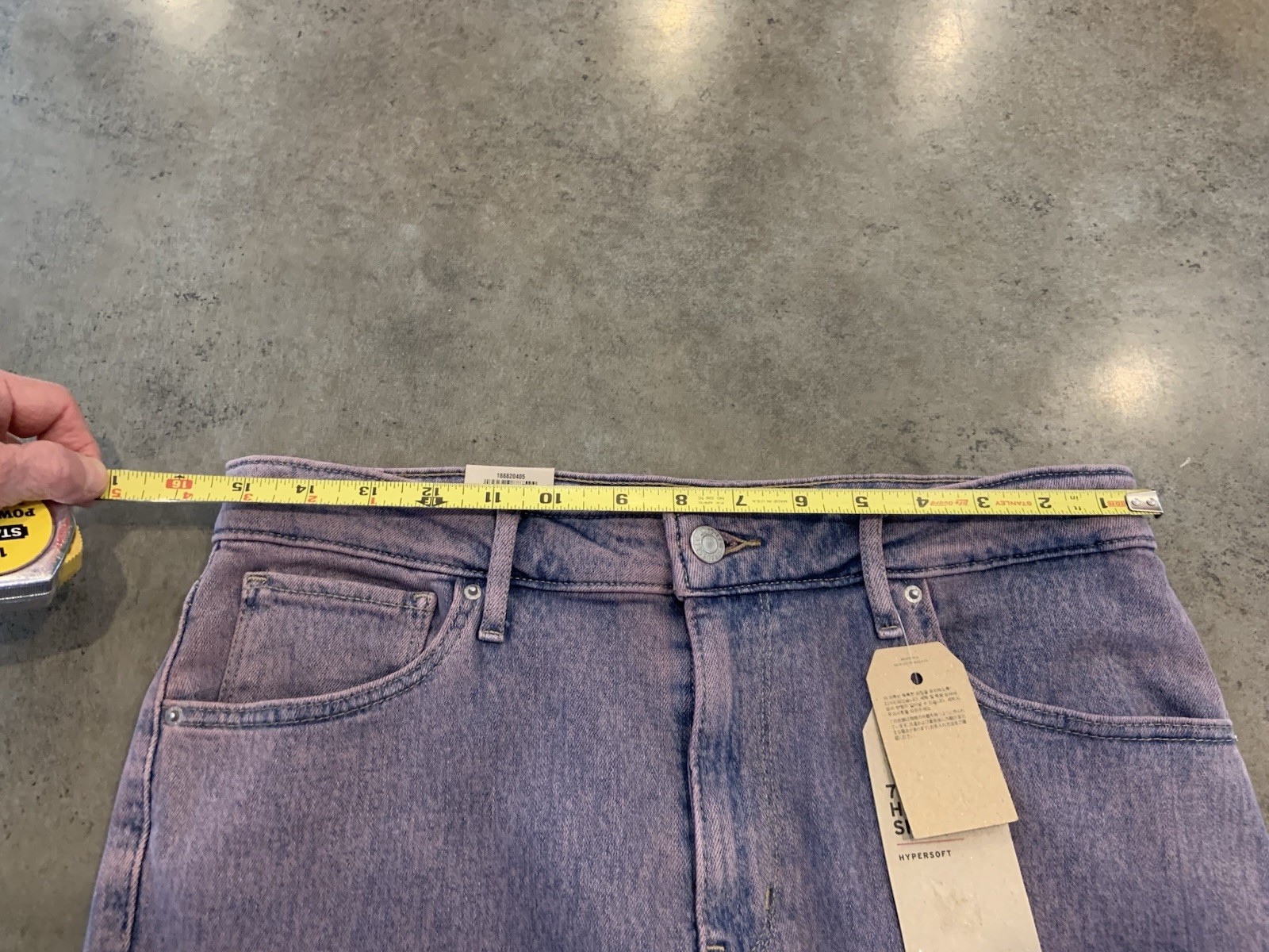 LEVIS 721 Skinny High Rise 31/30 Acid Washed Purple Hue NWT Rare!