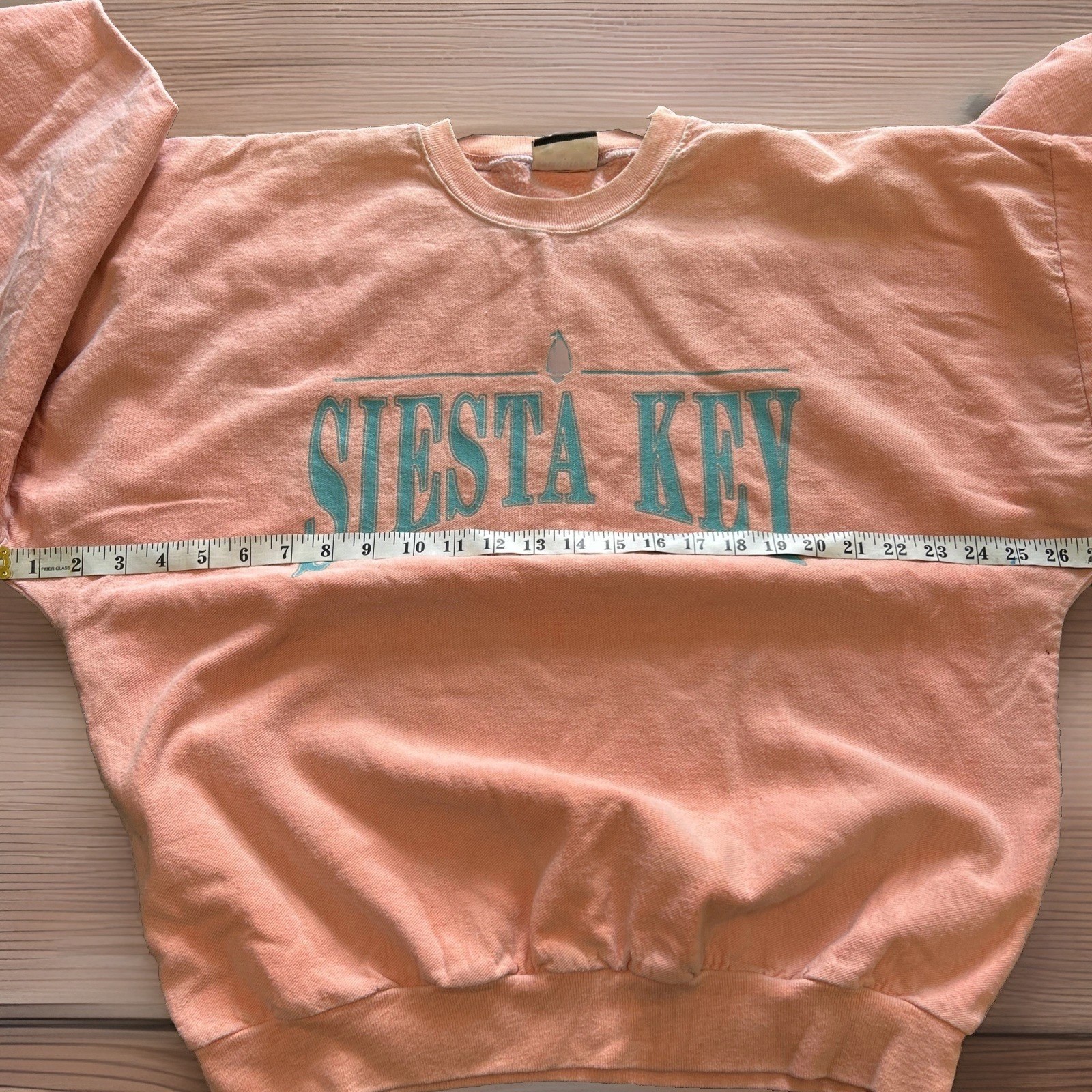 Vintage Cottontops Pullover Crew Neck Sweatshirt Siesta Key large Orange USA