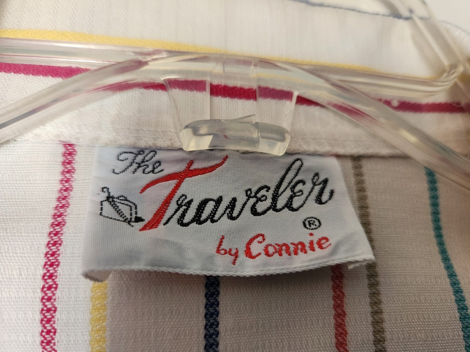 Ladies vintage 70s/80s 3/4 sleeve striped jacket The Traveler by Connie size S
