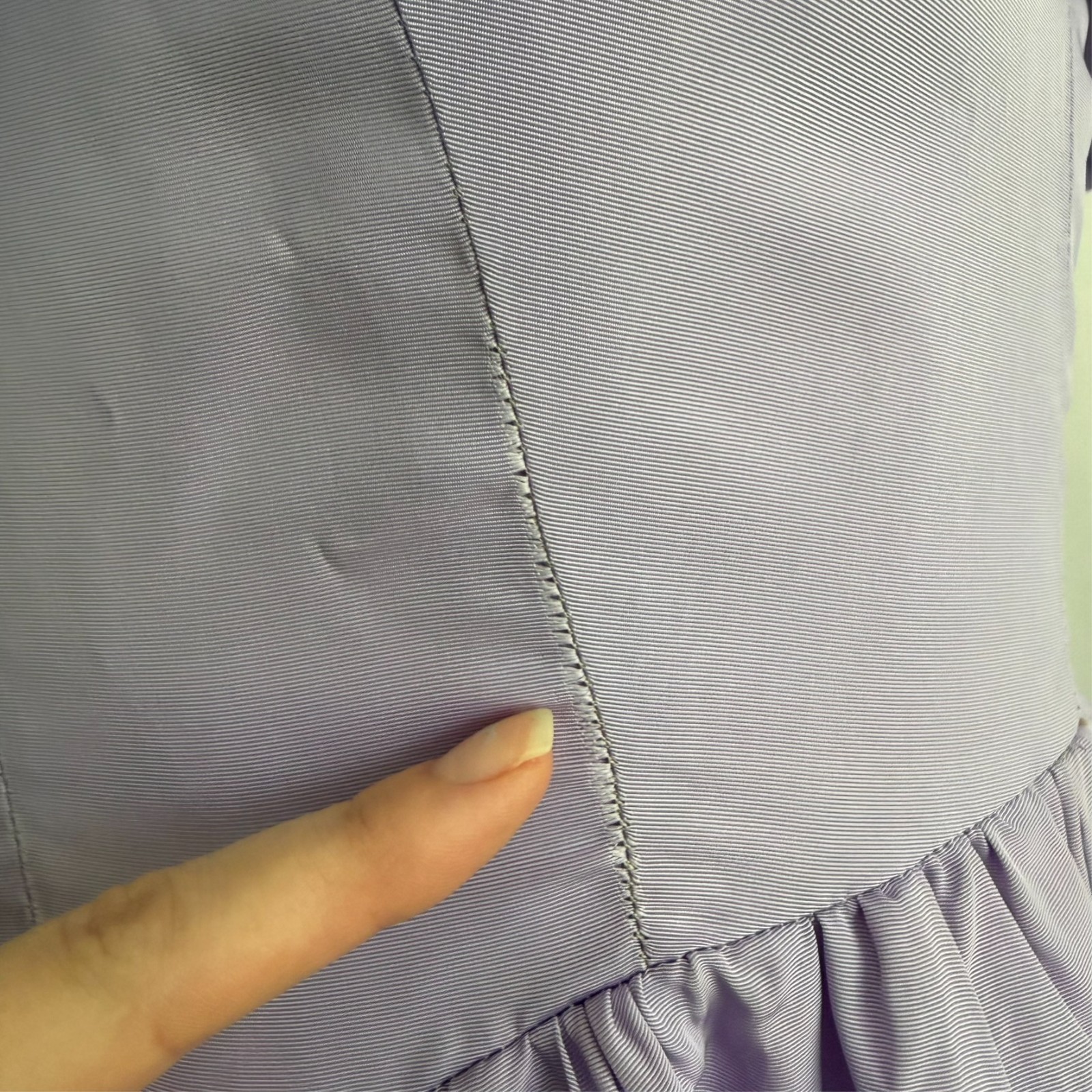 vintage 70s or 80s light purple lilac bodice dress