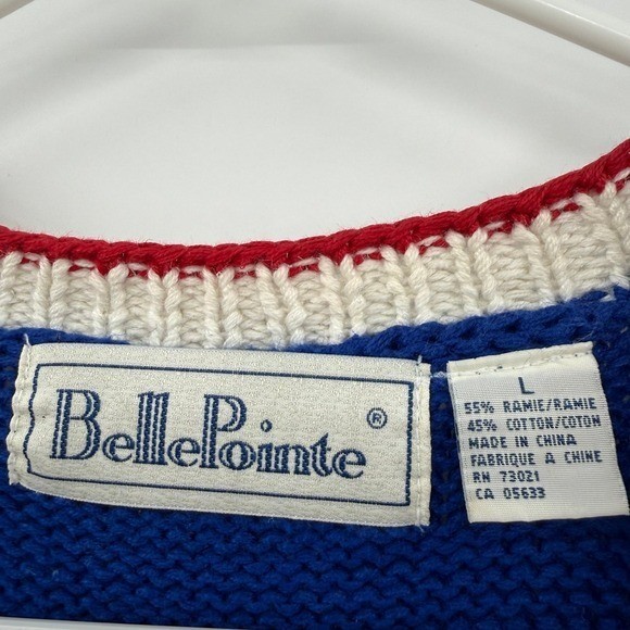 FLAWED PLEASE READ – RARE BELLE POINTE VOTE REPUBLICAN DEMOCRAT SWEATER VEST LG