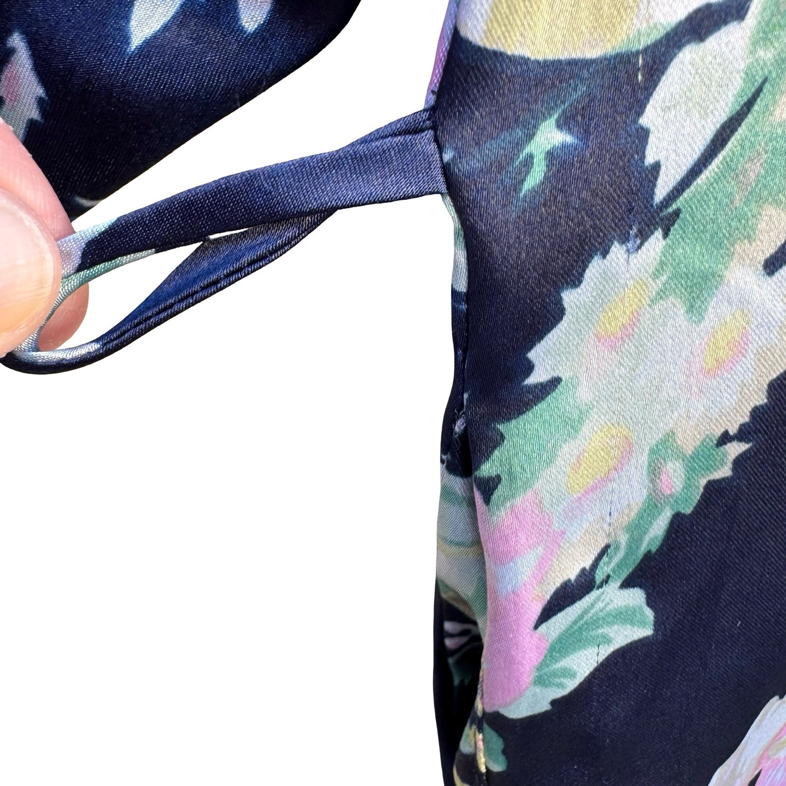 Victorias Secret Vintage Regency Floral Satin Robe Cottagecore Coquette NO BELT