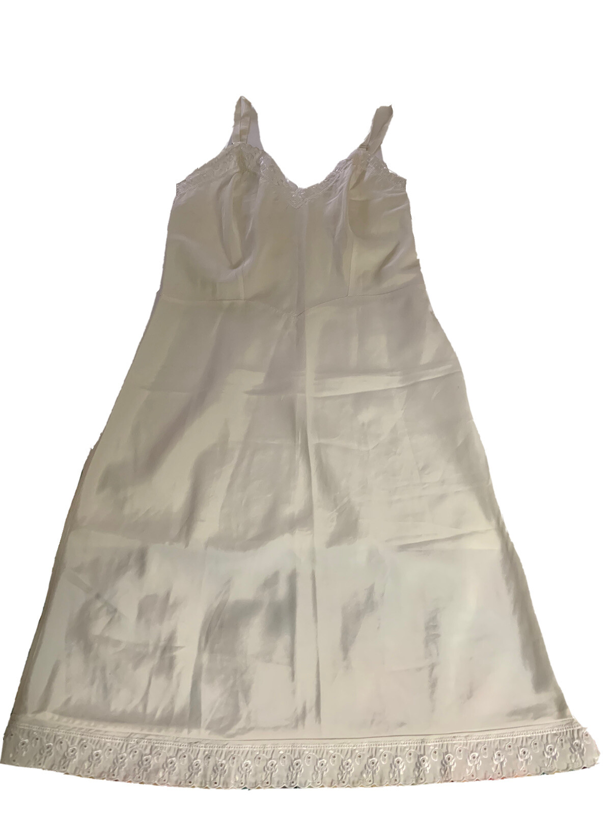 Vintage Ariel Barbizon Slip Tafredda Ivory Adjustable Side Zip Size 14 EUC