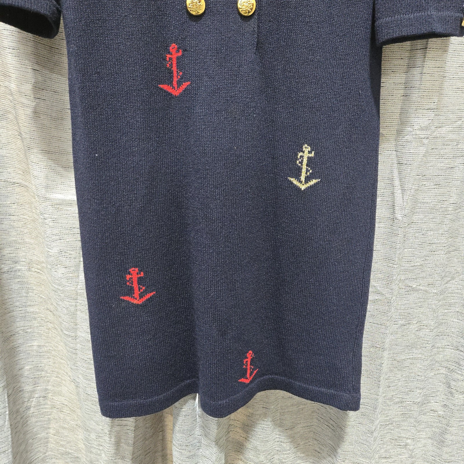 VTG Adolfo Neiman Marcus | Blue & Red Sailor/Nautical Themed Dress