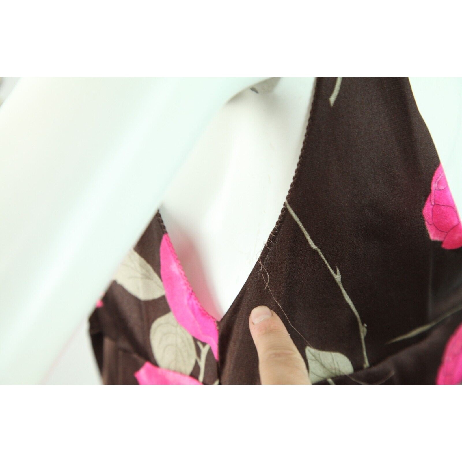Vintage Peignoir Floral Robe Gown XS S Coquette Feminine 60s Glam Hollywood FLAW