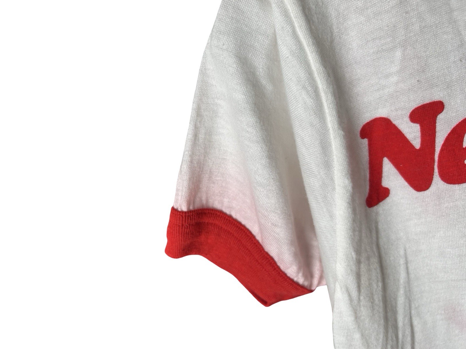 80s Newport Cigarettes Ringer T-Shirt Sz M Red Alive Pleasure Single Stitch READ