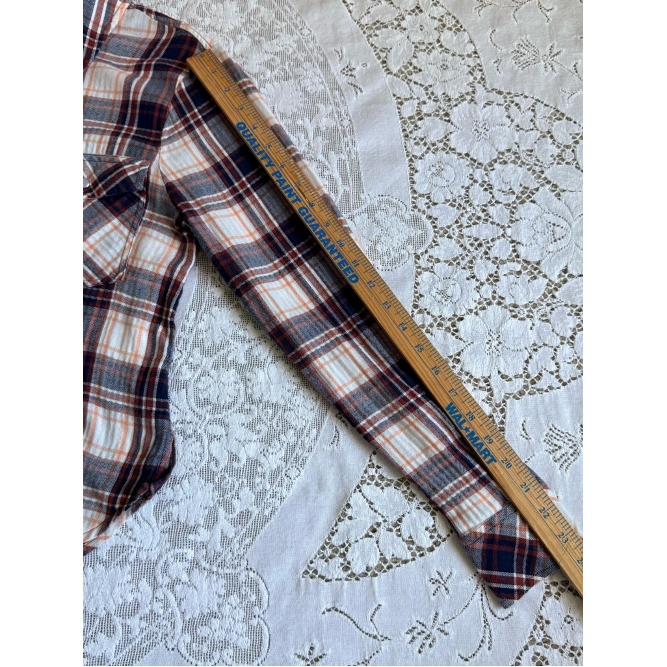 Veronica Beard Jeans Barnette Plaid Cotton Flannel Western Shirt size 4