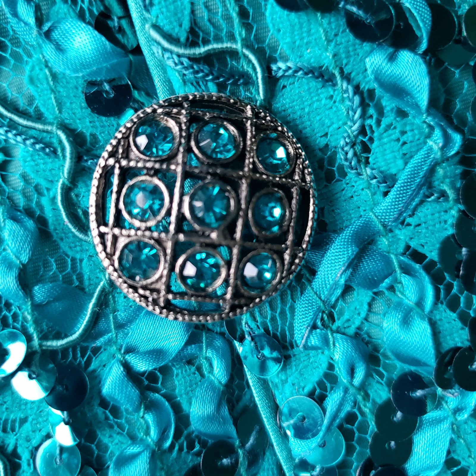 Green Sequin Jacket 20W Katherine Lindsay By Matthew Evening Party Glam Cocktail
