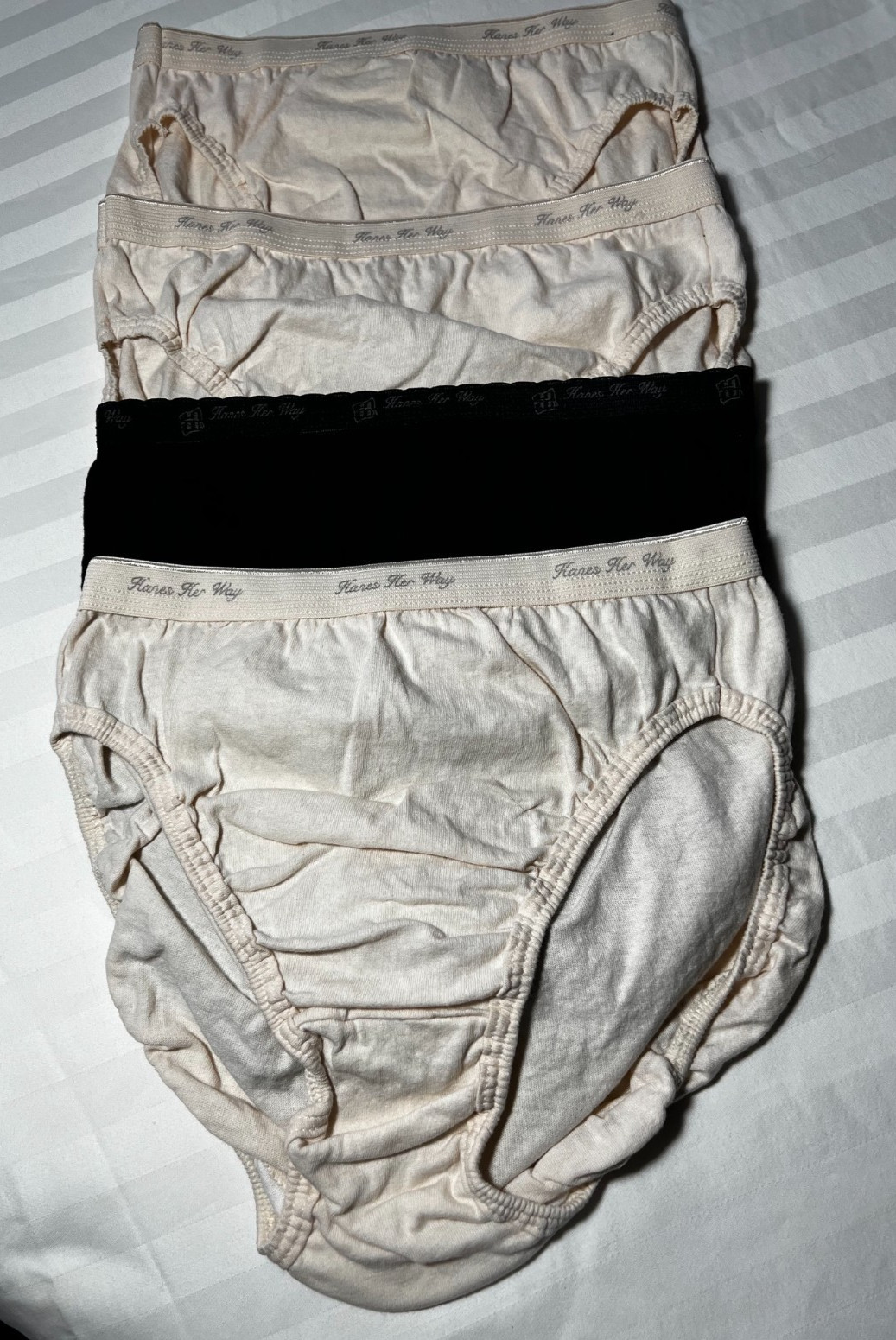 VTG Girls Hanes Her Way Panties Hi-Cut Cotton Brief Size 5 NWOT