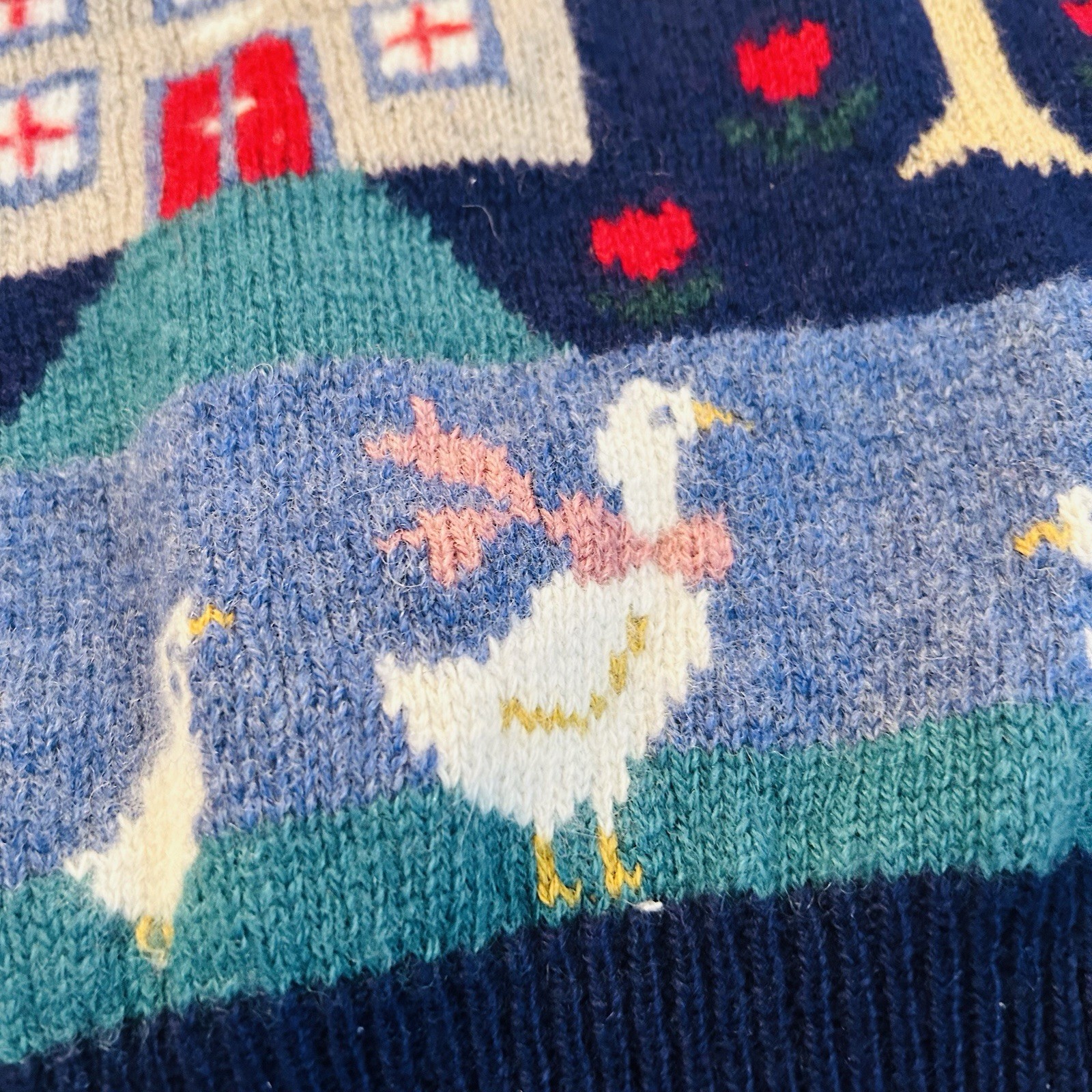 Vintage 1980’s Country Goose Cottage Corp Wool Sweater Women’s Small
