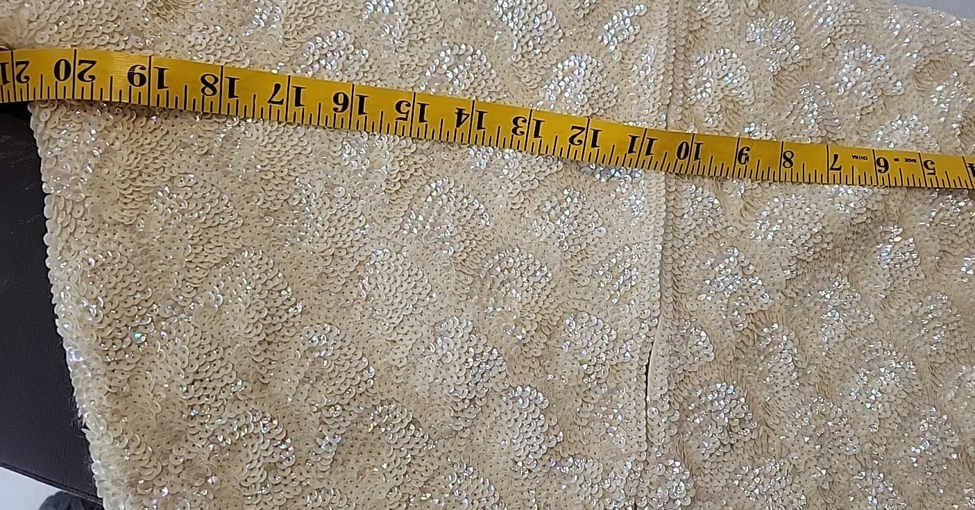 1960 Express Hong Kong Sequin Wool Cardigan Sweater Empress Hong Kong Rare VTG