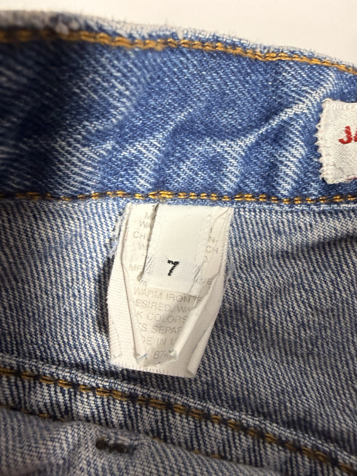 Jack Mulqueen (Vintage) – Ladies Jeans – Pre-owned – Size 7 Stitched