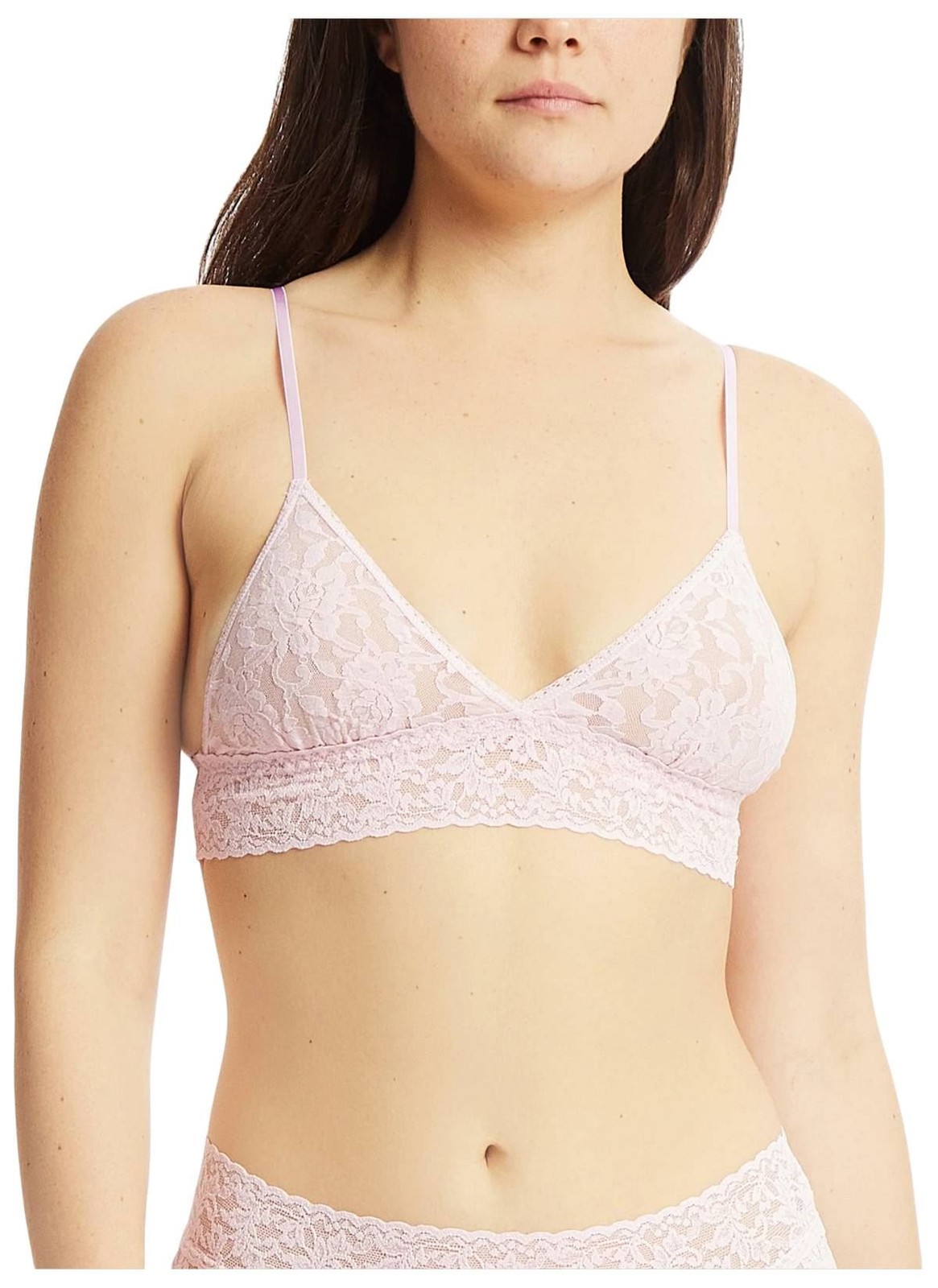 Hanky Panky Womens Signature Lace Padded Triangle Bralette – Bliss Pink