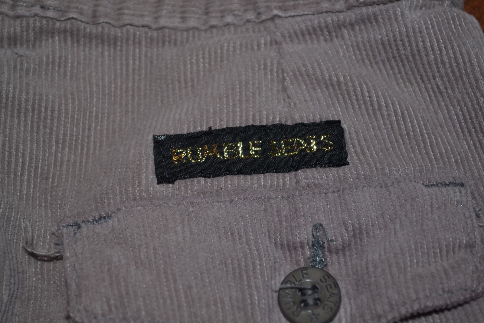 A11- Vintage Rumble Seats Brown Corduroy Pants