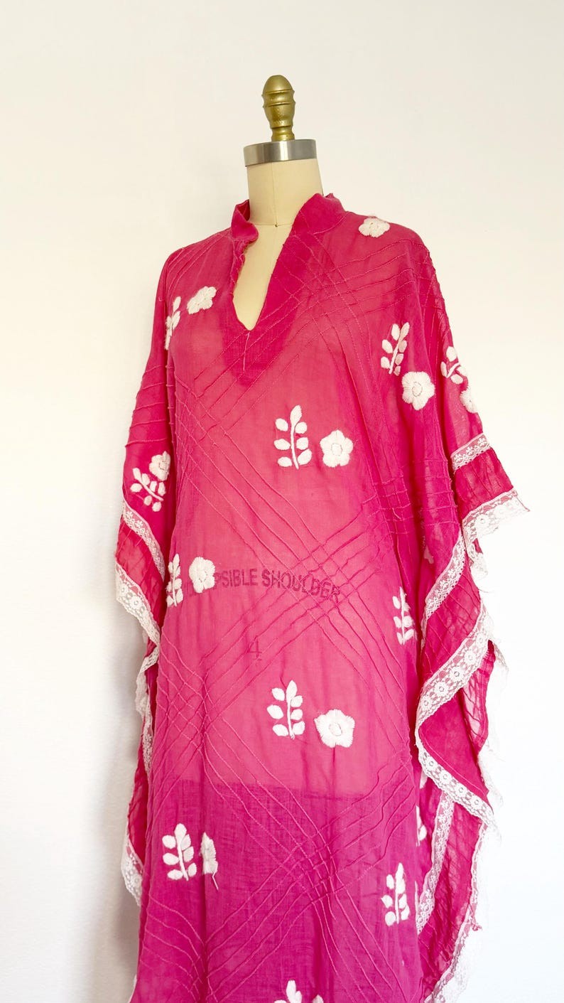 Vintage Caftan / Mexican Caftan / 1970s Caftan / One Size